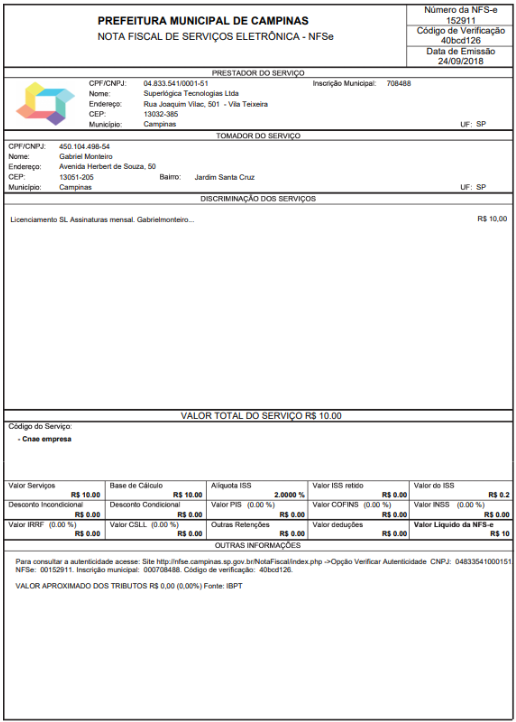 Nota Fiscal Eletrônica de Serviços ganha appTânia Gurgel